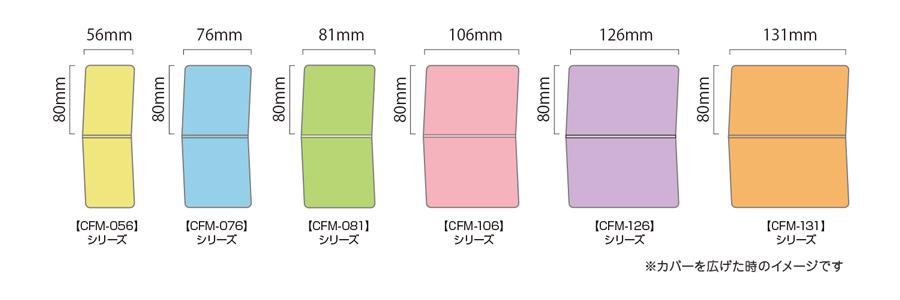カバーサイズ一覧